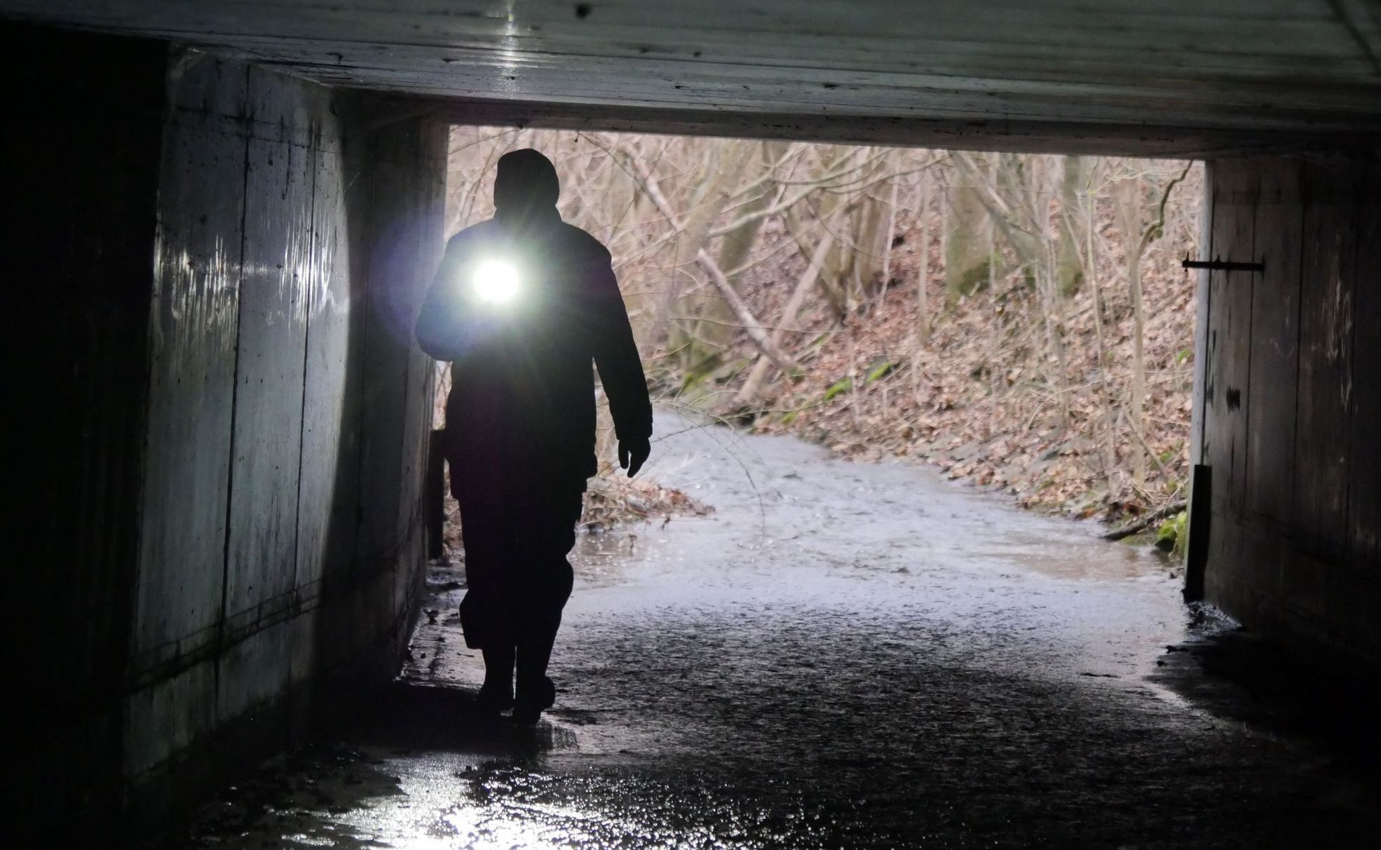 Kontrollgang im Stettbachtunnel © Johannes Urban